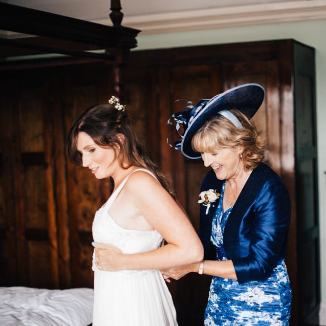 Wedding Morning Bridal Preparations | Colourful DIY Wedding at Barley Wood Country House in Somerset | A Thing Like That Photography