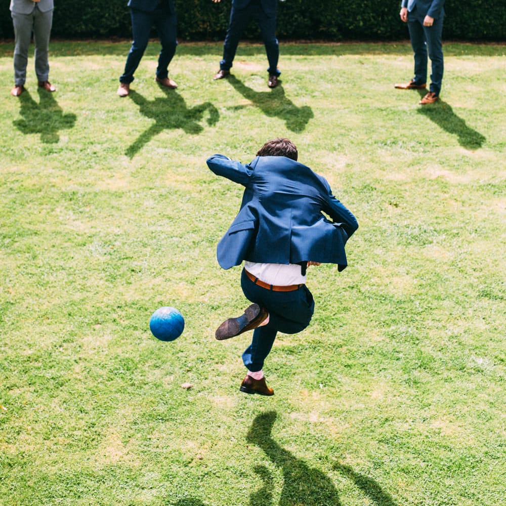 Garden Games | Colourful DIY Wedding at Barley Wood Country House in Somerset | A Thing Like That Photography