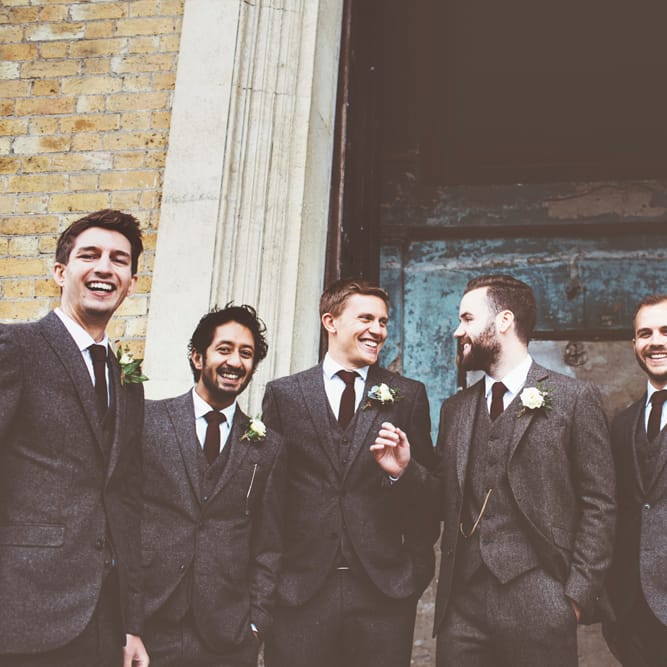 Groom & Groomsmen In Tweed