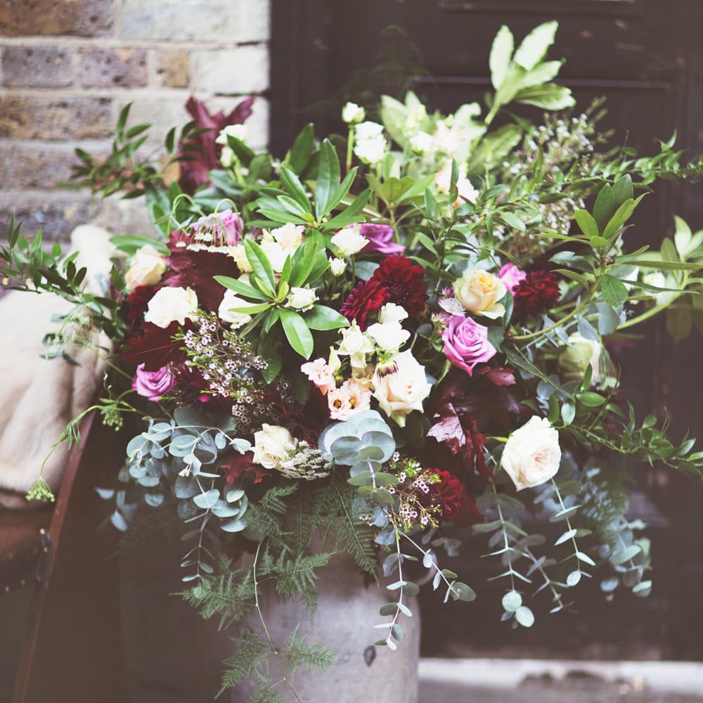 Milk Churn Full Of Flowers