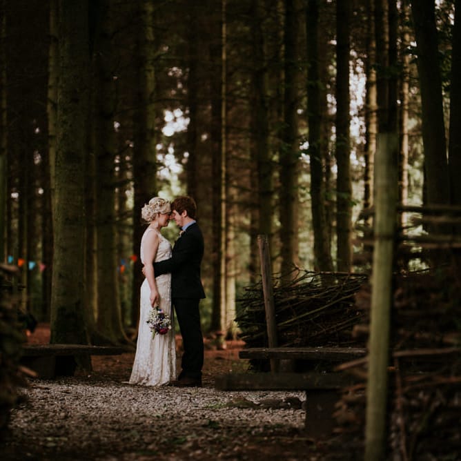 Bride in Catherine Deane Gown | Groom in Ben Sherman Suit, Bow Tie & Gingham Shirt | Colourful Outdoor Wedding at Lineham Farm in Leeds | Shutter Go Click Photography