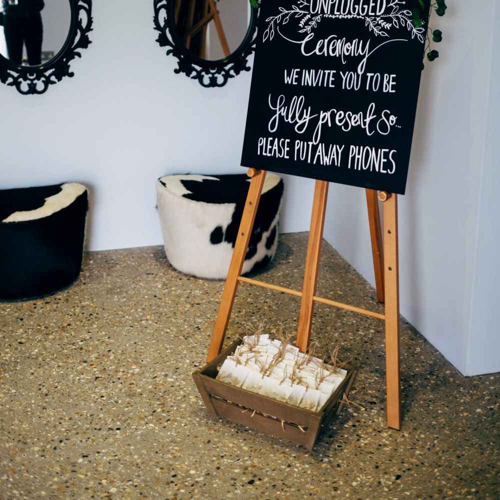 Unplugged Wedding Ceremony Sign | Dale Weeks Photography