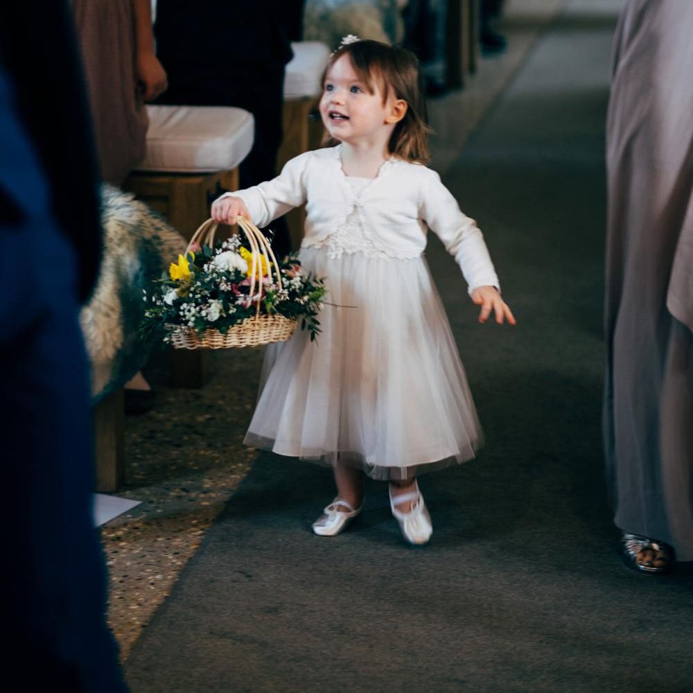 Flower Girl in Monsoon Dress | Dale Weeks Photography