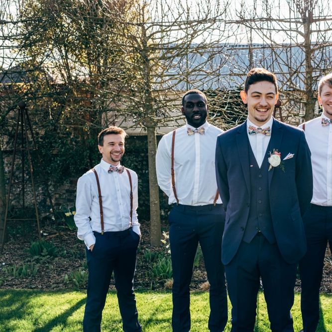 Groomsmen in Next Suit & Topman Trousers | Dale Weeks Photography