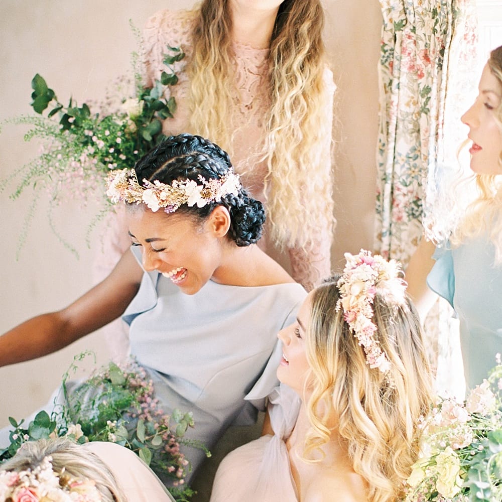 Pastel Bridesmaids Dresses For Stylish Modern Bridesmaids // Affordable Luxury, Bridesmaids & Occassion Dresses