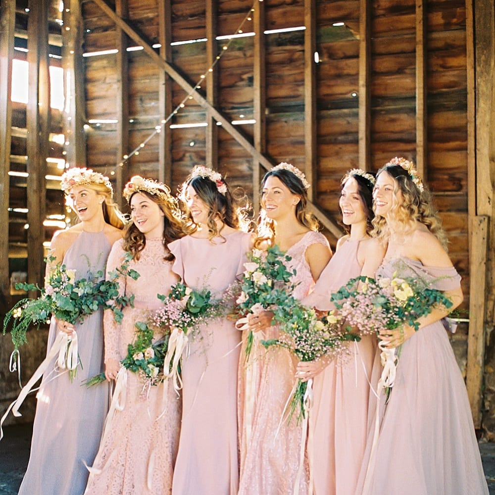 Pastel Bridesmaids Dresses For Stylish Modern Bridesmaids // Affordable Luxury, Bridesmaids & Occassion Dresses