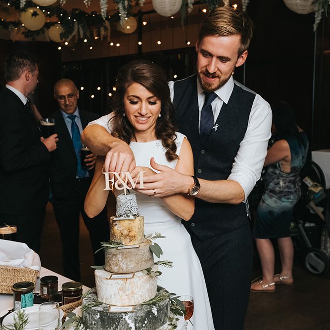 Devonshire Terrace For A Stylish Green &amp; White Wedding With Lots Of Foliage And Elegant Signage With Bride In Bespoke Pronovias And Images From Miss Gen