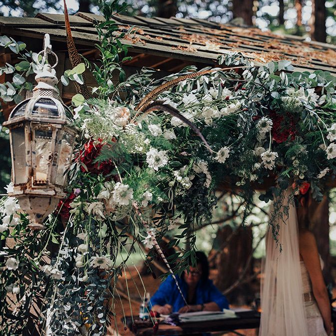 Wild Flower Arbour Wedding Flowers | DIY Woodland Wedding at Two Woods Estate in Sussex | PJ Phillips Photography