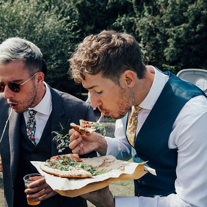 Baz & Fred Pizzeria | DIY Woodland Wedding at Two Woods Estate in Sussex | PJ Phillips Photography