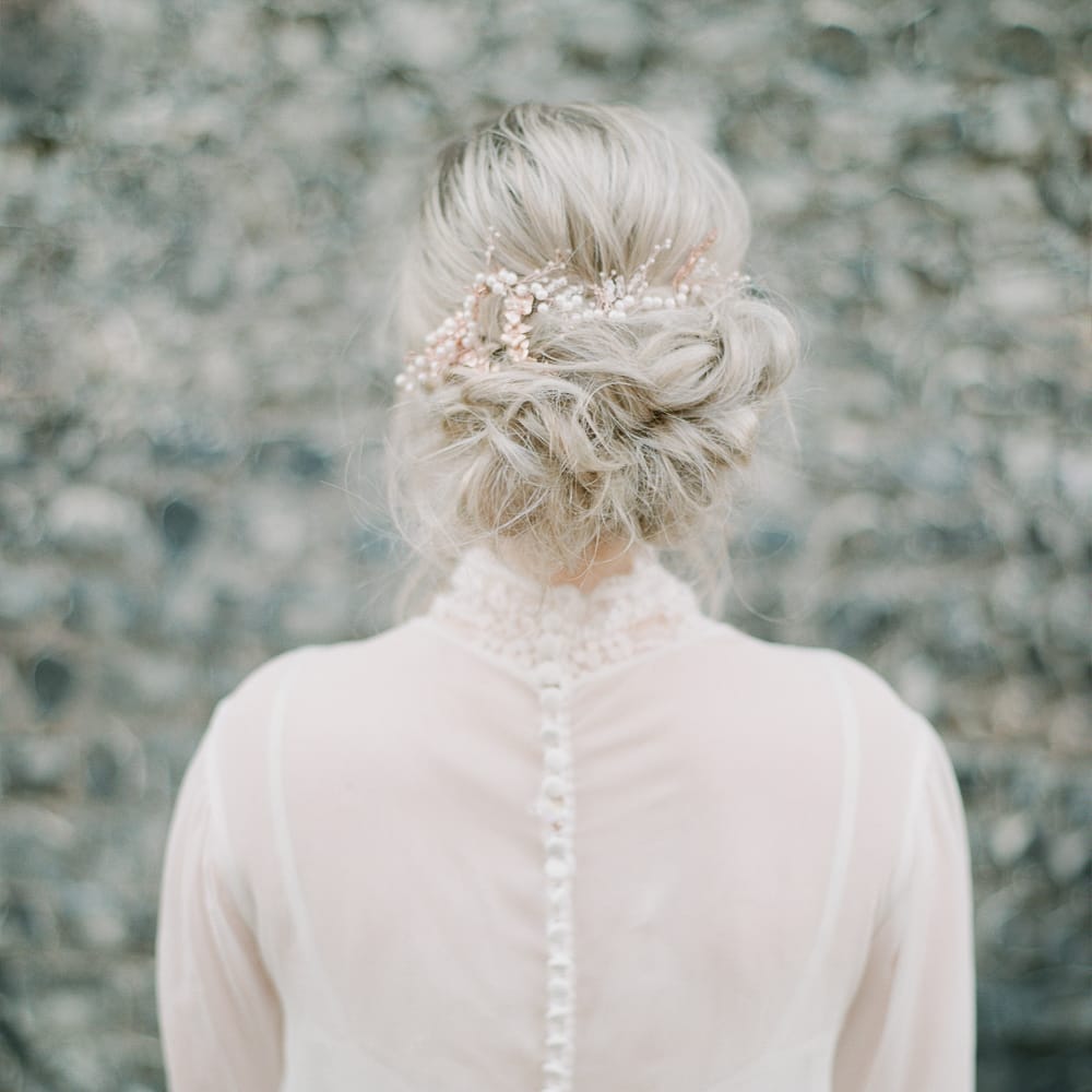 Soft & Messy Up Do For Wedding