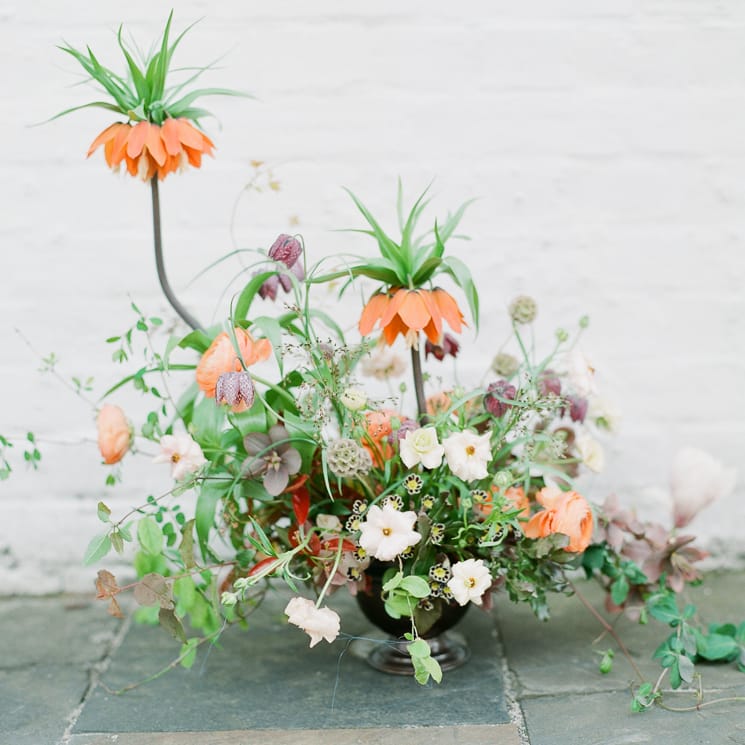 Stunning Floral Arrangement For Wedding With Fritillary