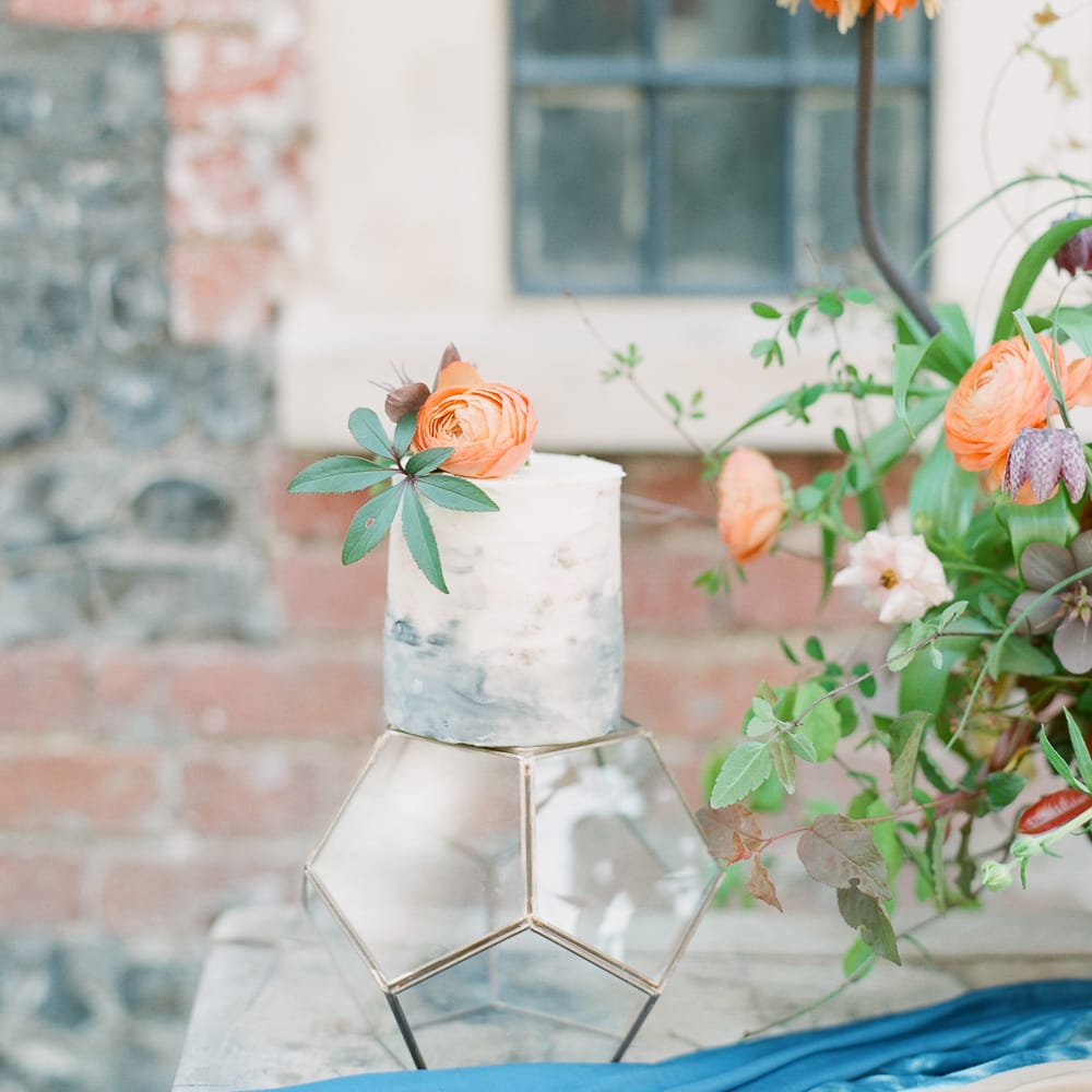 Sky Blue & Coral Wedding Inspiration For An Elegant Shoot In A Glasshouse At The Bombay Sapphire Distillery With Images From Julie Michaelsen Photography