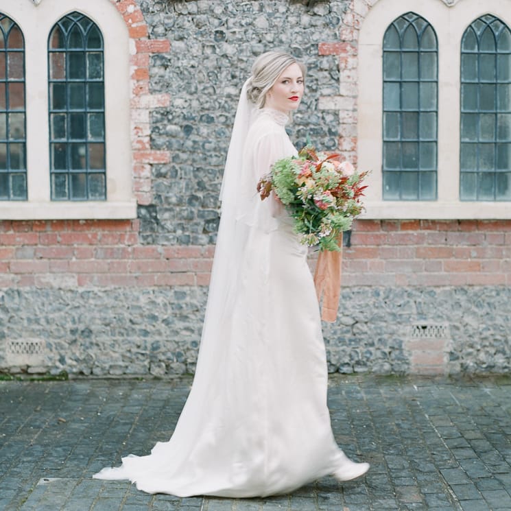 Sky Blue & Coral Wedding Inspiration For An Elegant Shoot In A Glasshouse At The Bombay Sapphire Distillery With Images From Julie Michaelsen Photography