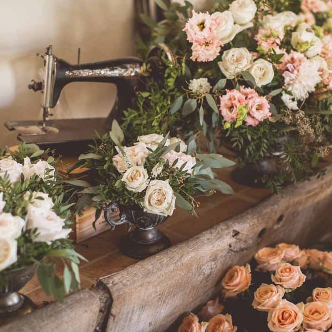 Wedding Flowers Ready To Be Arranged // Rustic Luxe Wedding In Tuscany Styled By The Wedding Of My Dreams With Flowers By Passion For Flowers Anna Campbell Bride Images & Film From WE ARE // THE CLARKES