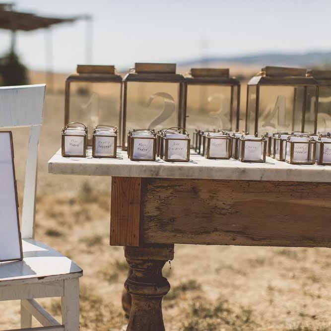 Escort Cards For Wedding // Rustic Luxe Wedding In Tuscany Styled By The Wedding Of My Dreams With Flowers By Passion For Flowers Anna Campbell Bride Images & Film From WE ARE // THE CLARKES