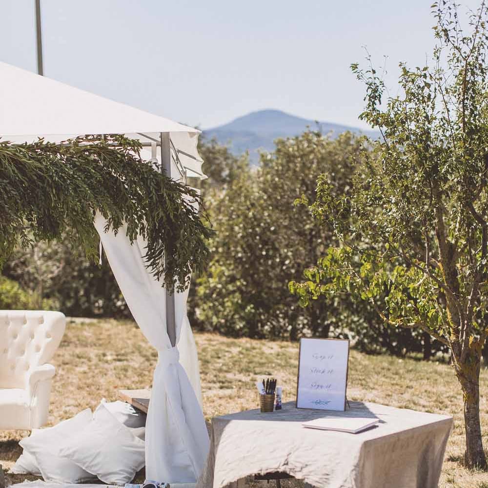 Outdoor Seating Area Destination Wedding // Rustic Luxe Wedding In Tuscany Styled By The Wedding Of My Dreams With Flowers By Passion For Flowers Anna Campbell Bride Images & Film From WE ARE // THE CLARKES