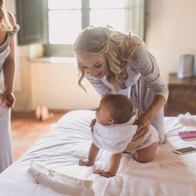 Getting Ready For Wedding // Rustic Luxe Wedding In Tuscany Styled By The Wedding Of My Dreams With Flowers By Passion For Flowers Anna Campbell Bride Images & Film From WE ARE // THE CLARKES