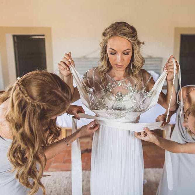 Anna Campbell Adelaide Wedding Dress // Rustic Luxe Wedding In Tuscany Styled By The Wedding Of My Dreams With Flowers By Passion For Flowers Anna Campbell Bride Images & Film From WE ARE // THE CLARKES