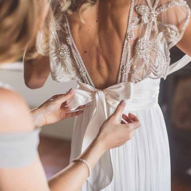 Anna Campbell Adelaide Wedding Dress // Rustic Luxe Wedding In Tuscany Styled By The Wedding Of My Dreams With Flowers By Passion For Flowers Anna Campbell Bride Images & Film From WE ARE // THE CLARKES