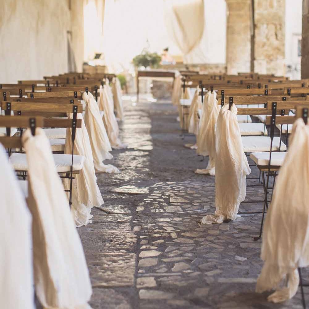 Italian Wedding Ceremony // Rustic Luxe Wedding In Tuscany Styled By The Wedding Of My Dreams With Flowers By Passion For Flowers Anna Campbell Bride Images & Film From WE ARE // THE CLARKES
