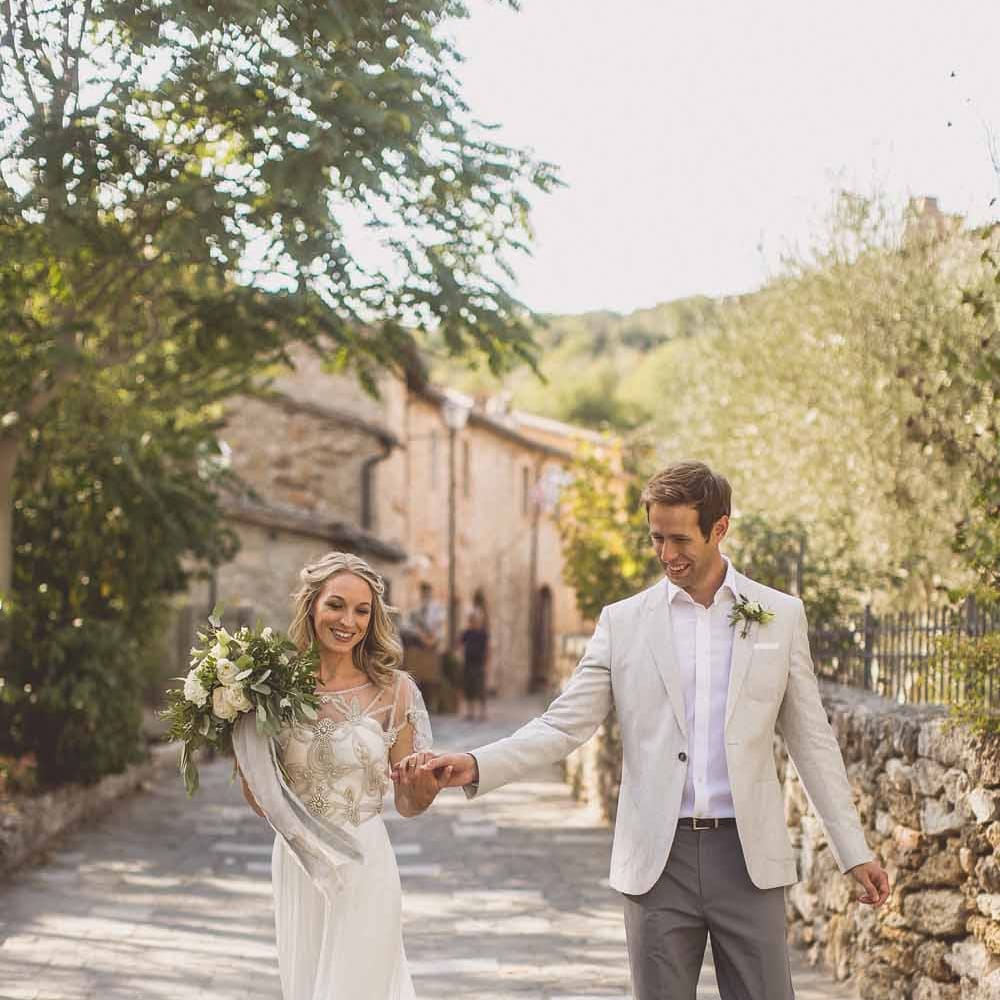 Anna Campbell Adelaide Wedding Dress // Rustic Luxe Wedding In Tuscany Styled By The Wedding Of My Dreams With Flowers By Passion For Flowers Anna Campbell Bride Images & Film From WE ARE // THE CLARKES