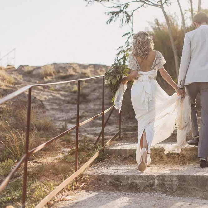 Anna Campbell Adelaide Wedding Dress // Rustic Luxe Wedding In Tuscany Styled By The Wedding Of My Dreams With Flowers By Passion For Flowers Anna Campbell Bride Images & Film From WE ARE // THE CLARKES