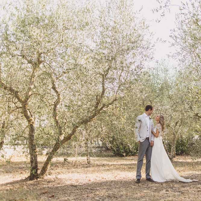 Anna Campbell Adelaide Wedding Dress // Rustic Luxe Wedding In Tuscany Styled By The Wedding Of My Dreams With Flowers By Passion For Flowers Anna Campbell Bride Images & Film From WE ARE // THE CLARKES