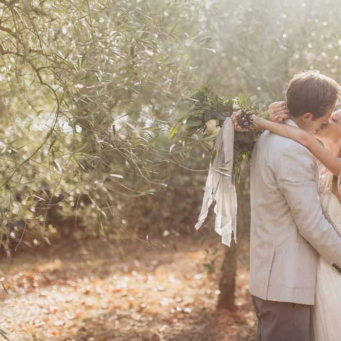 Anna Campbell Adelaide Wedding Dress // Rustic Luxe Wedding In Tuscany Styled By The Wedding Of My Dreams With Flowers By Passion For Flowers Anna Campbell Bride Images & Film From WE ARE // THE CLARKES