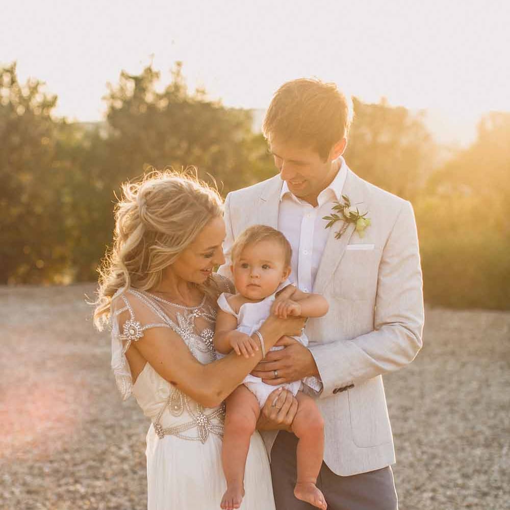 Bridesmaids In Grey Dresses By Jenny Yoo // Rustic Luxe Wedding In Tuscany Styled By The Wedding Of My Dreams With Flowers By Passion For Flowers Anna Campbell Bride Images & Film From WE ARE // THE CLARKES