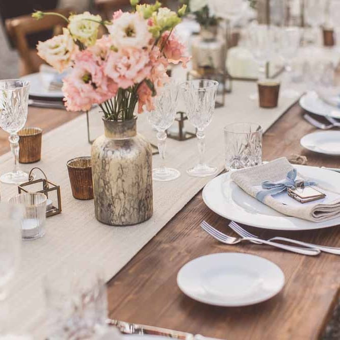 Bridesmaids In Grey Dresses By Jenny Yoo // Rustic Luxe Wedding In Tuscany Styled By The Wedding Of My Dreams With Flowers By Passion For Flowers Anna Campbell Bride Images & Film From WE ARE // THE CLARKES