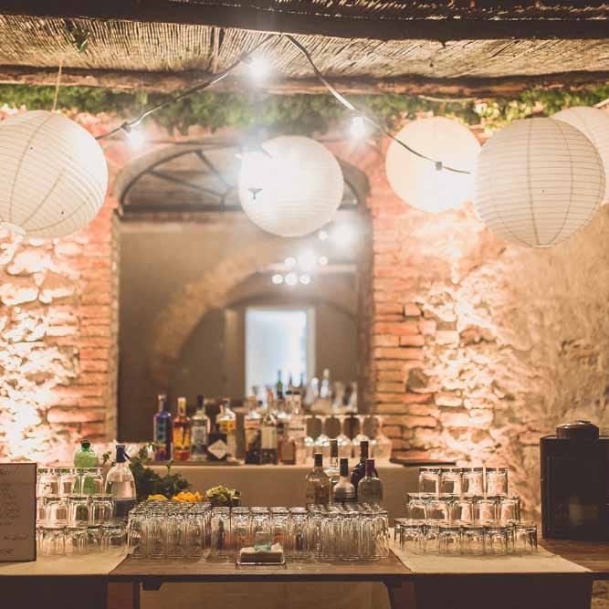 Outdoor Dining At Italian Wedding // Bridesmaids In Grey Dresses By Jenny Yoo // Rustic Luxe Wedding In Tuscany Styled By The Wedding Of My Dreams With Flowers By Passion For Flowers Anna Campbell Bride Images & Film From WE ARE // THE CLARKES