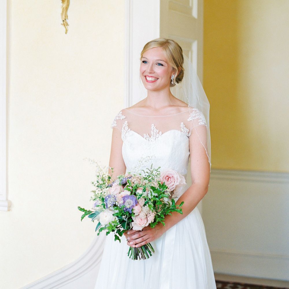 Bride in Naomi Neoh Wedding Dress