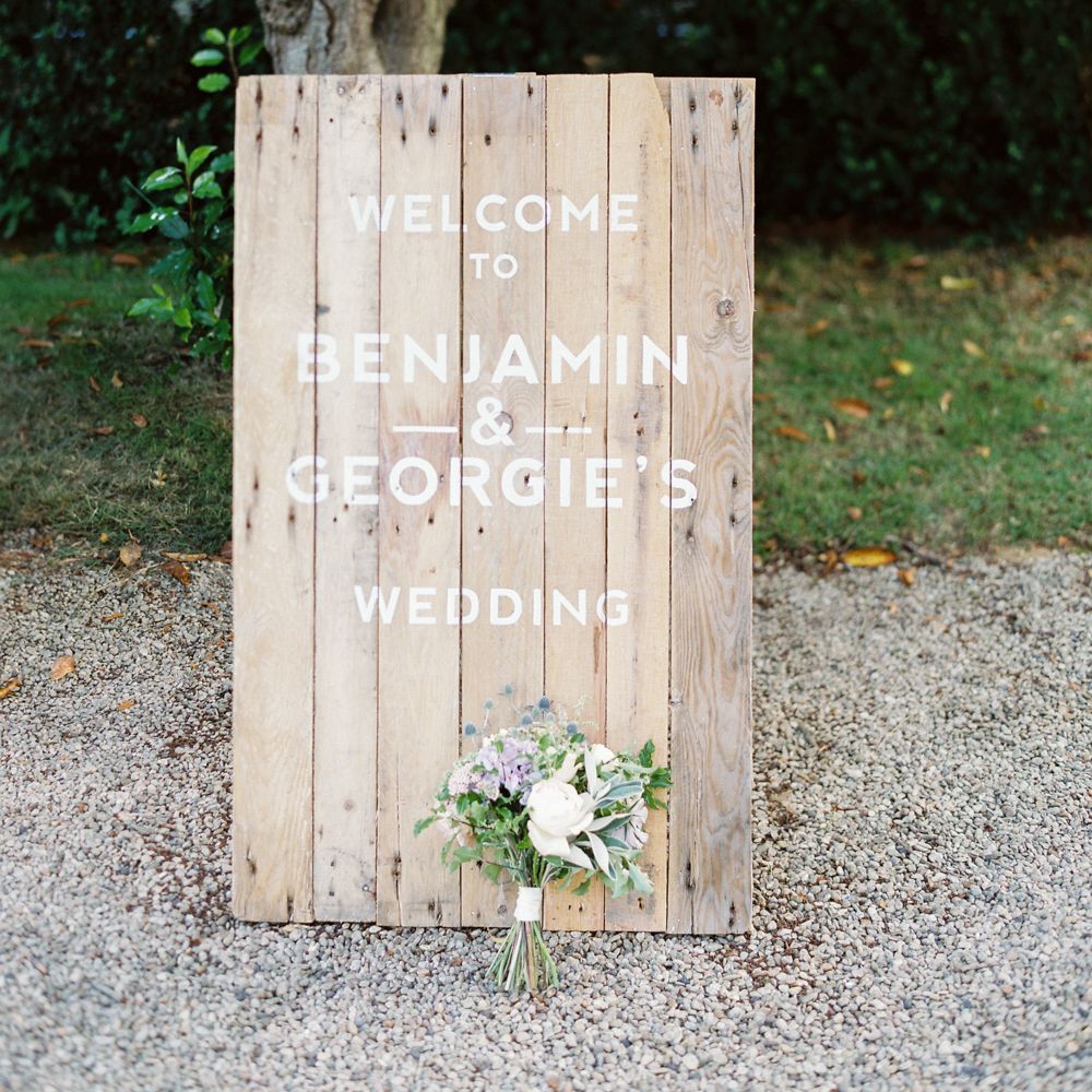 Wooden Wedding Sign