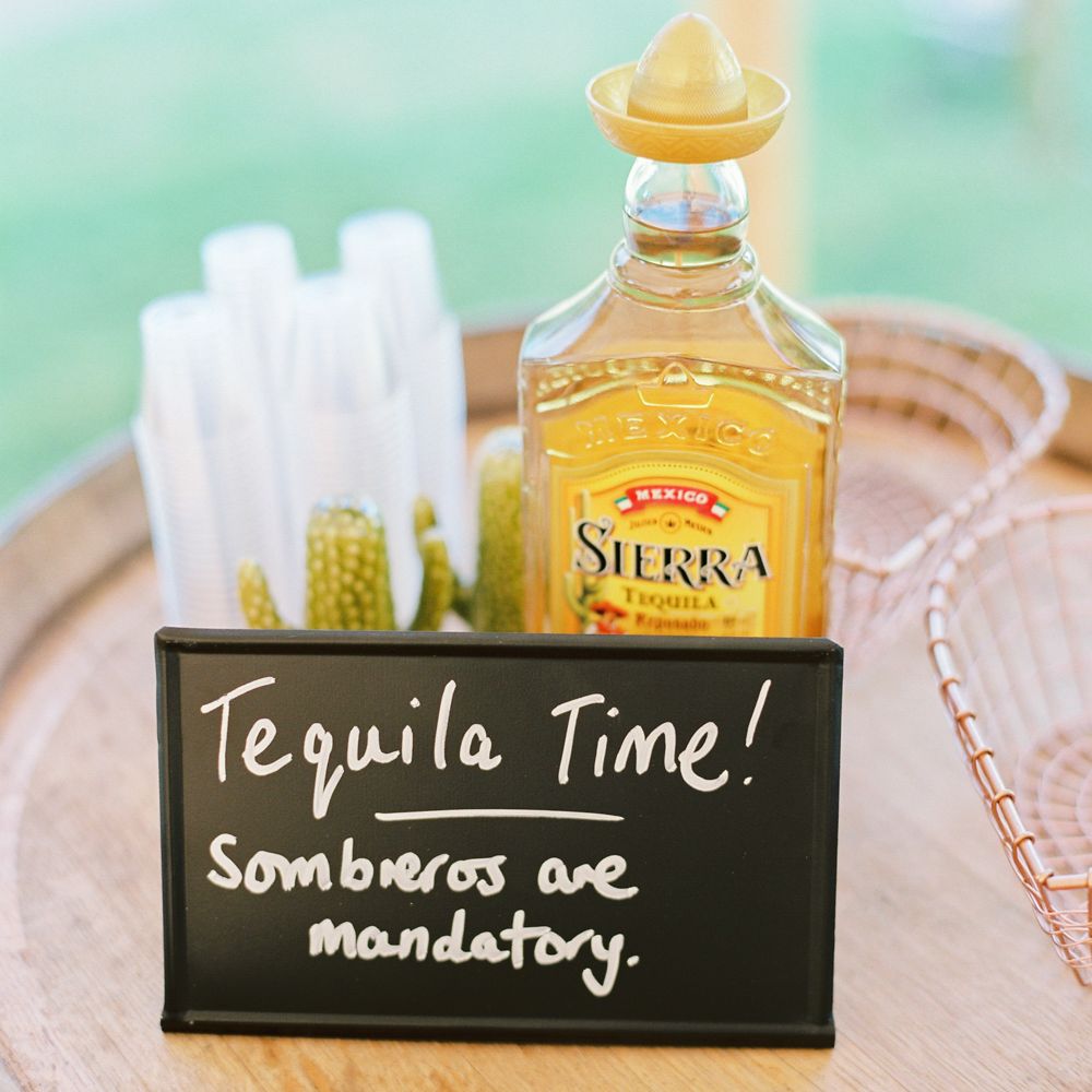 Tequila Bar At Wedding