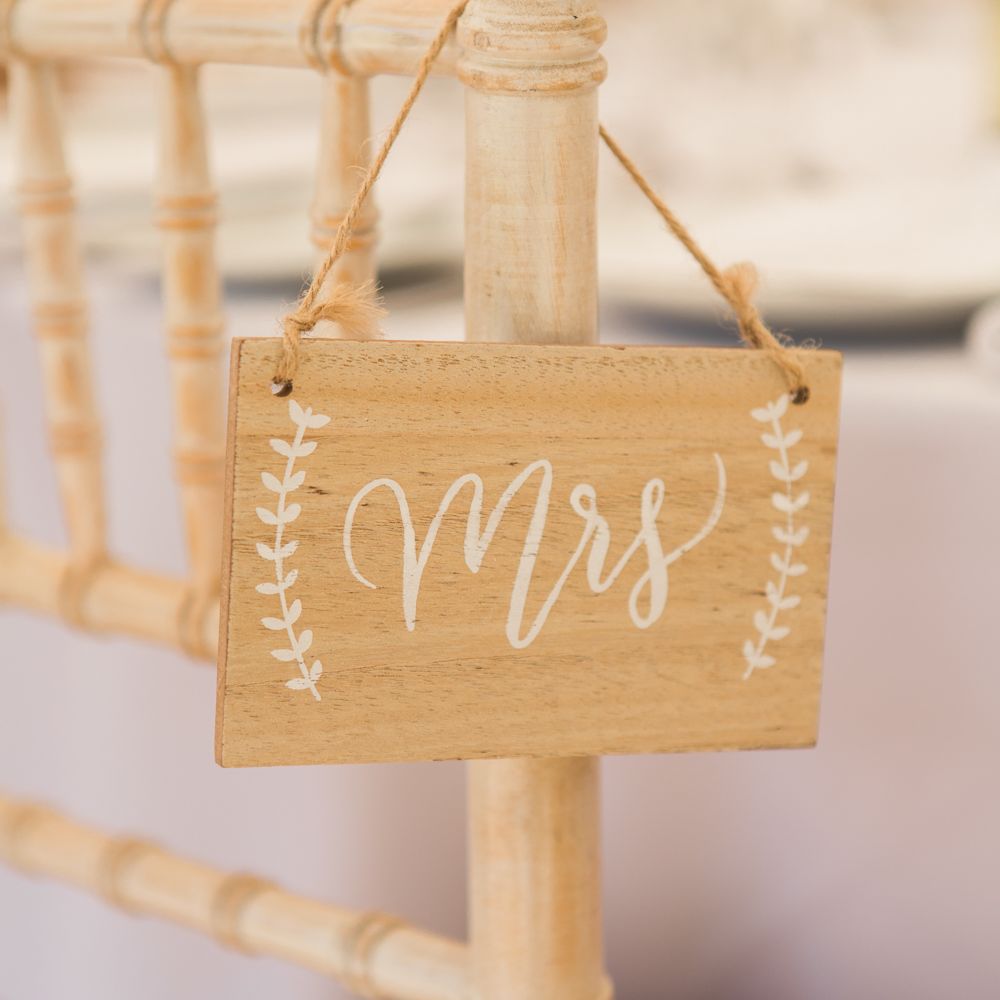 Mr &amp; Mrs Signs For Chairs
