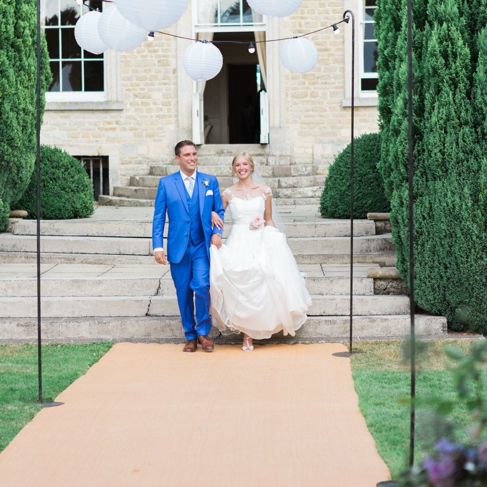 Bride in Naomi Neoh Wedding Dress