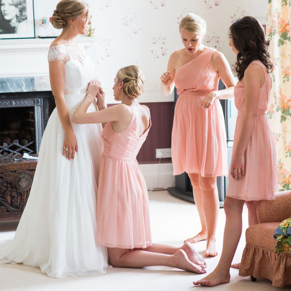 Bride in Naomi Neoh Wedding Dress