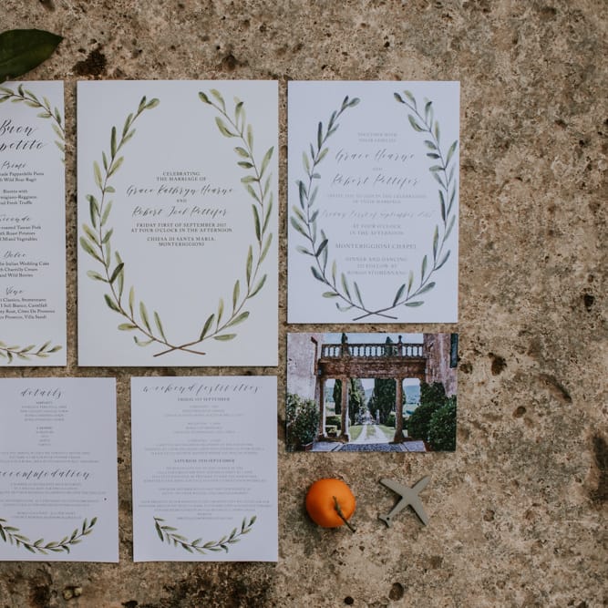 Work and Turn Design Laurel Wedding Stationery | D&A Photography | Ben Walton Films