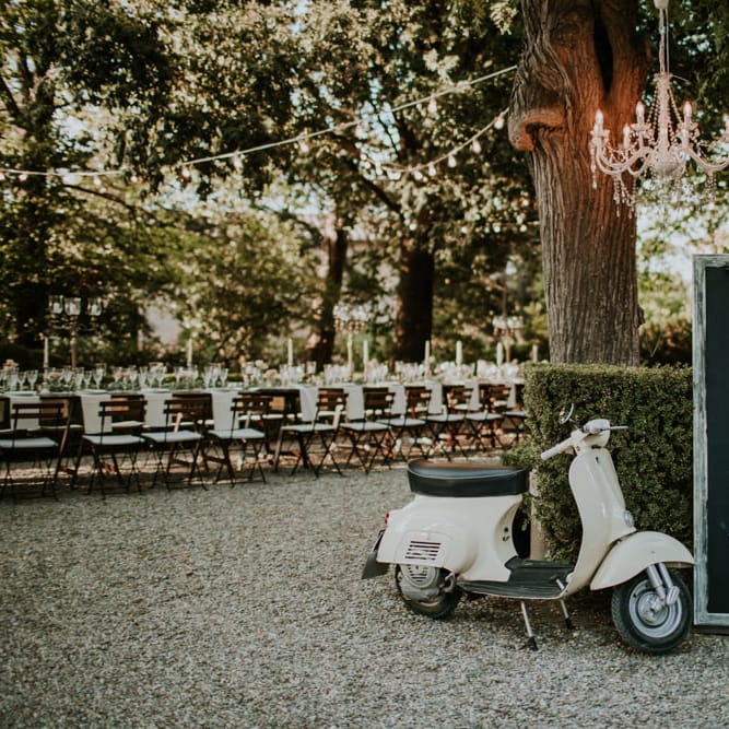 Elegant Outdoor Wedding Reception | Tuscan Wedding Planned by Romeo & Juliet Weddings | D&A Photography | Ben Walton Films