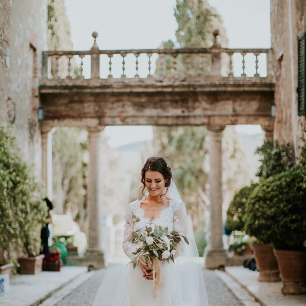 Bride in Morgan Davies Gown | D&A Photography | Ben Walton Films