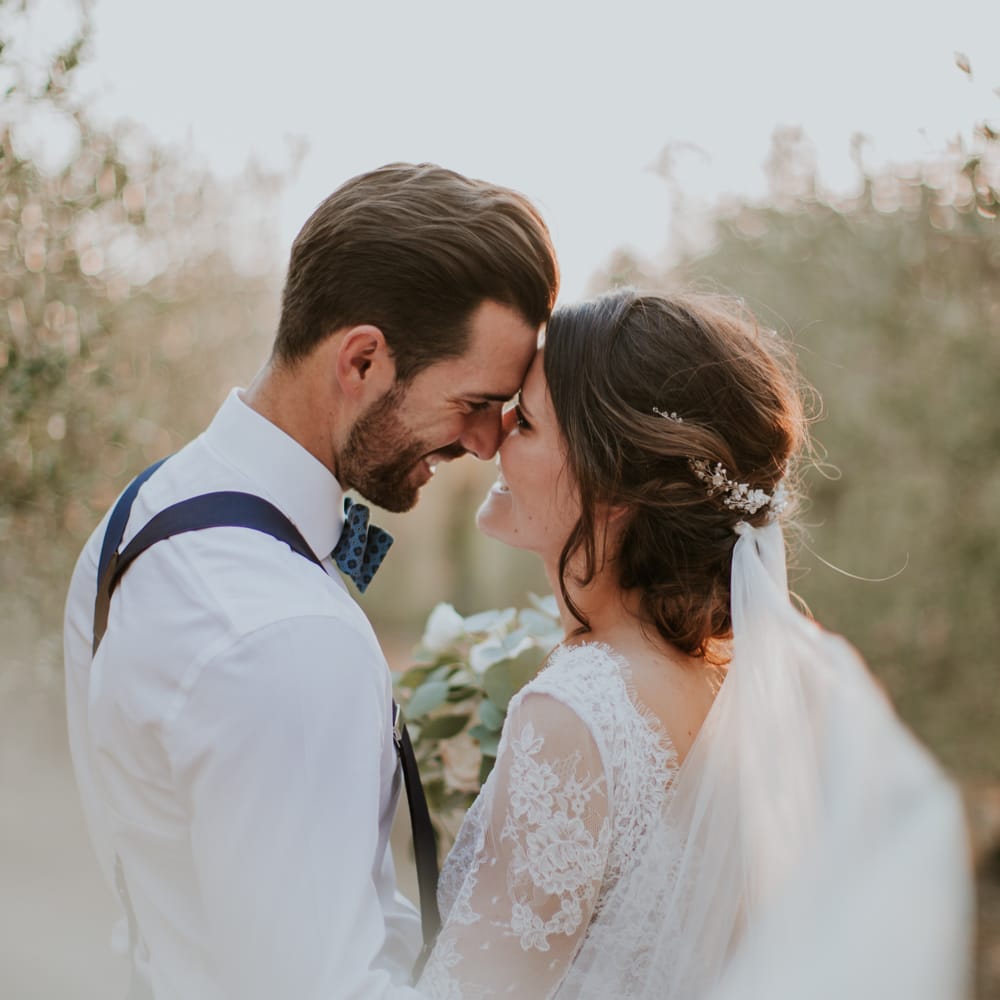 Bride in Morgan Davies Gown | Groom in Suit Supply | D&A Photography | Ben Walton Films