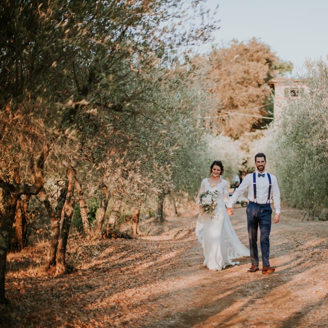 Bride in Morgan Davies Gown | Groom in Suit Supply | D&A Photography | Ben Walton Films