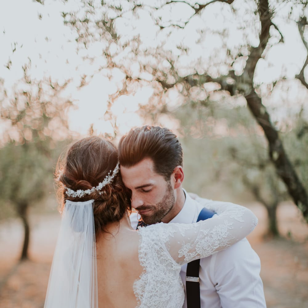 Bride in Morgan Davies Gown | Groom in Suit Supply | D&A Photography | Ben Walton Films