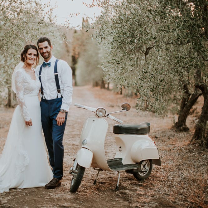 Bride in Morgan Davies Gown | Groom in Suit Supply | D&A Photography | Ben Walton Films