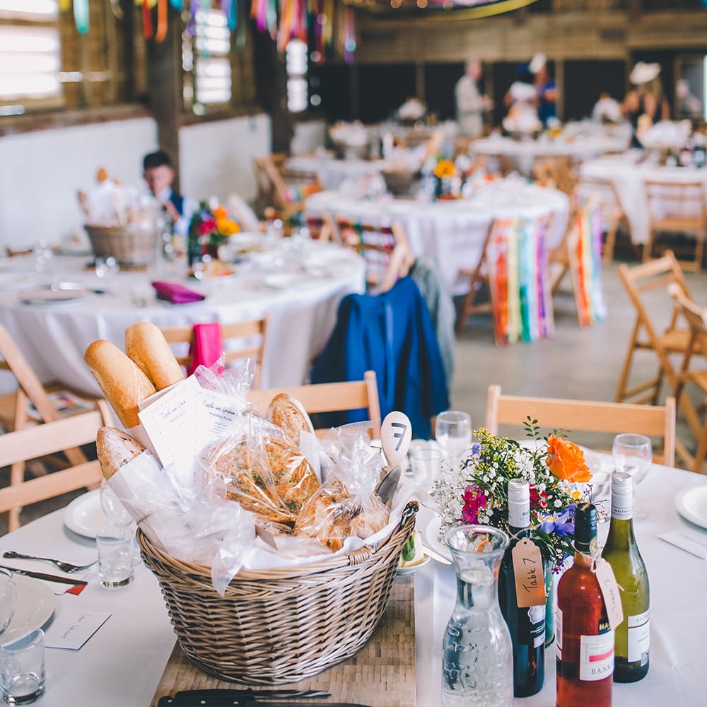 Outdoor Summer Wedding With Bright Colour Scheme With Colourful Homemade Decor And Images From Story + Colour Photography