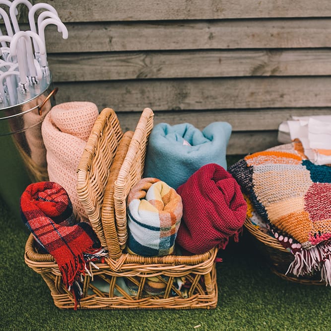 Outdoor Summer Wedding With Bright Colour Scheme With Colourful Homemade Decor And Images From Story + Colour Photography