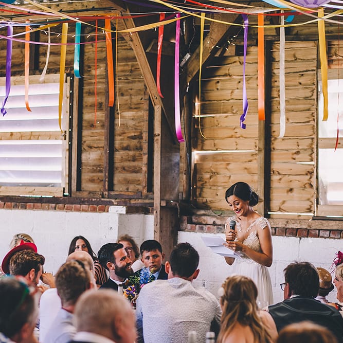 Outdoor Summer Wedding With Bright Colour Scheme With Colourful Homemade Decor And Images From Story + Colour Photography