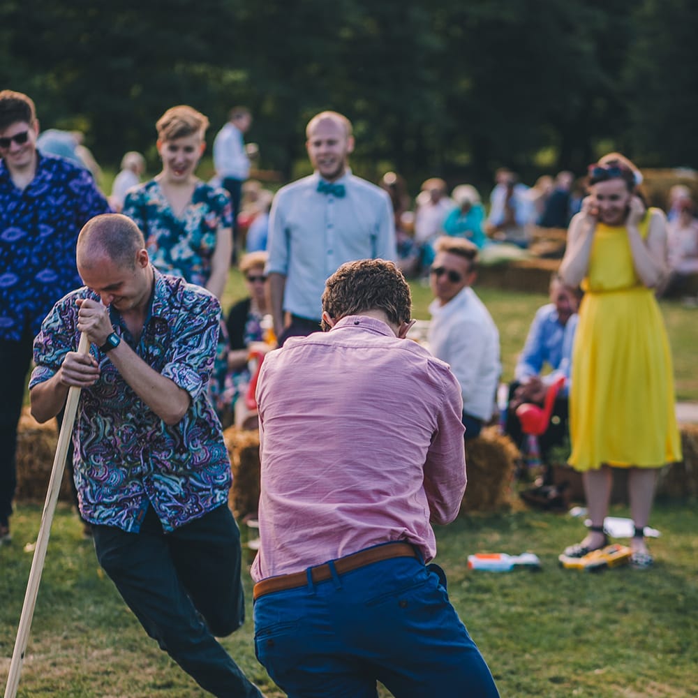 Outdoor Summer Wedding With Bright Colour Scheme With Colourful Homemade Decor And Images From Story + Colour Photography