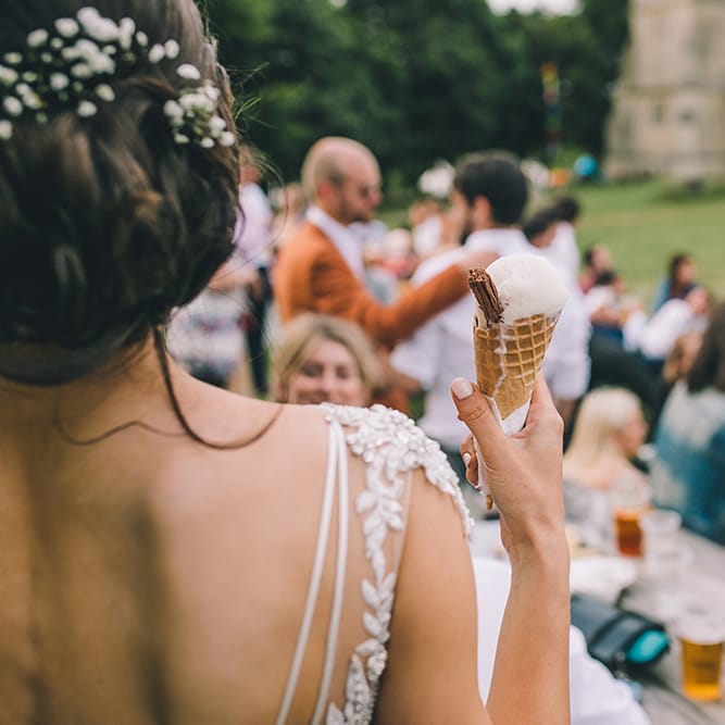 Outdoor Summer Wedding With Bright Colour Scheme With Colourful Homemade Decor And Images From Story + Colour Photography