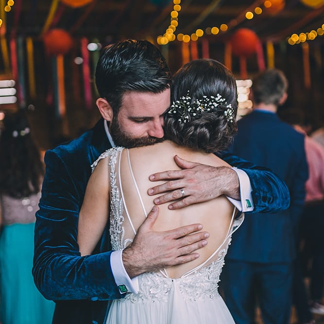 Outdoor Summer Wedding With Bright Colour Scheme With Colourful Homemade Decor And Images From Story + Colour Photography